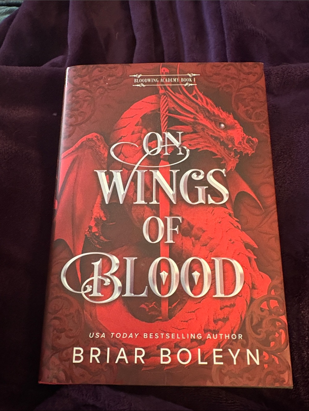 On Wings of Blood Hardcover Book by - Red